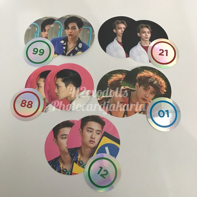 OFFICIAL EXO PHOTOCARD / EXO STICKER FROM KOKOBOP