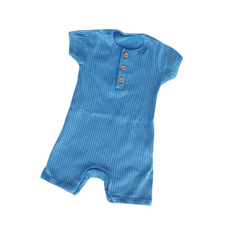 I Am Cotton Romper Rib Pendek 3-12M