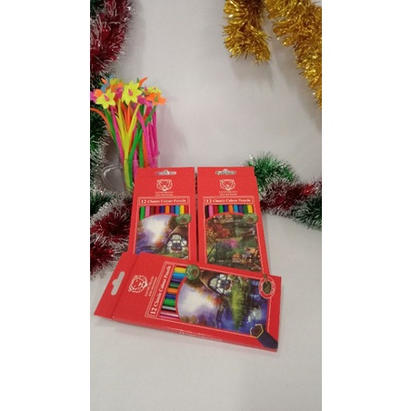 

Pulas panjang/Pensil warna/ 12 warna safari 1 set