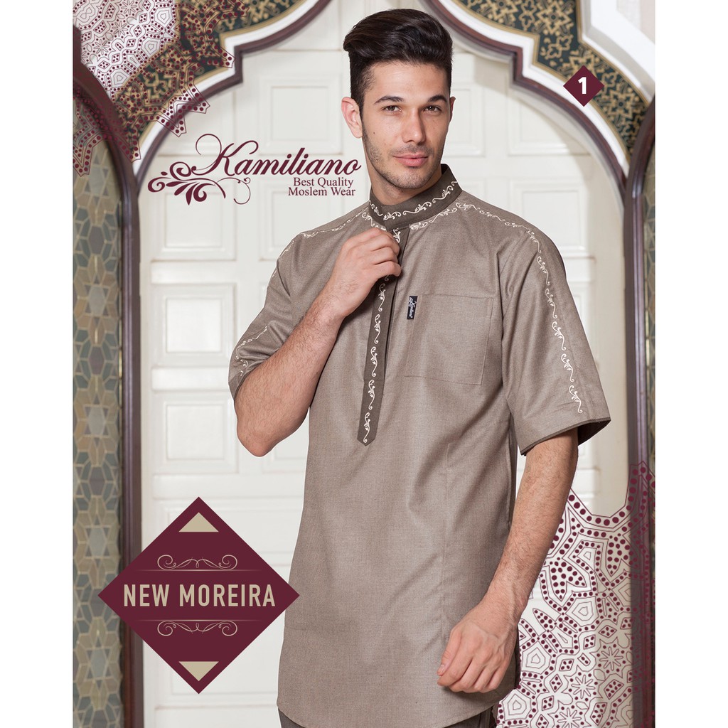 Koko Kurta Kamiliano Pakistan New Moreira (Lengan Pendek