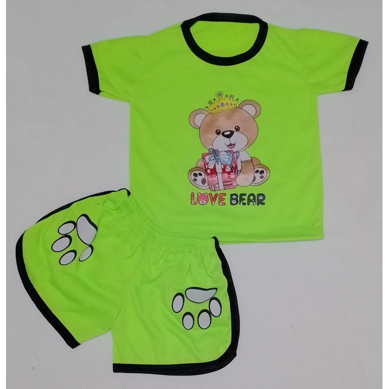 setelan anak playset #CUPA CUPA# setelan anak balita #LOVE BEAR# size S,M,L,XL,XXL...