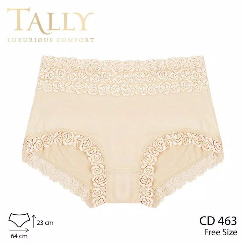 TALLY Cd Cotton Renda 463 Lace Panties Free Size fit to XL