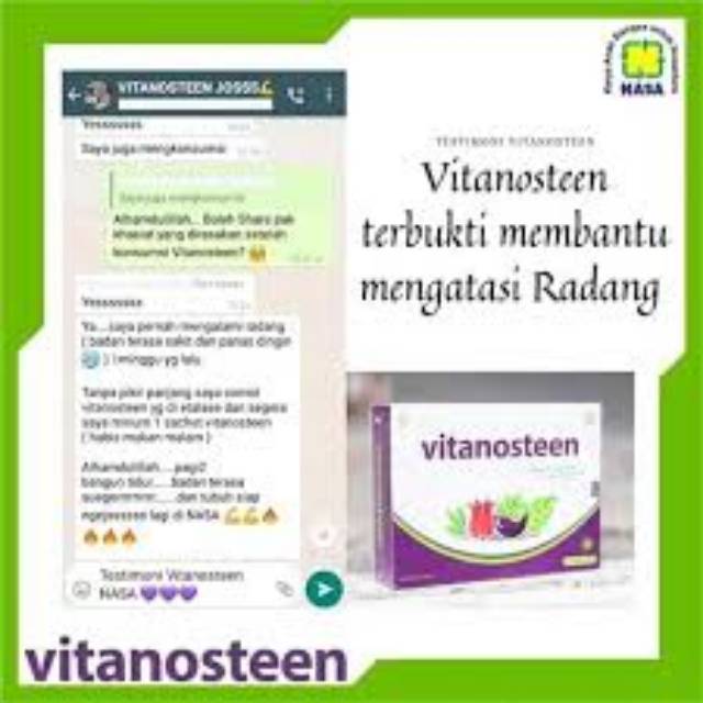 Vitanosteen nasa,suplemen untuk daya tahan tubuh, obat kanker diabbetes alergi asma, radang, jantung