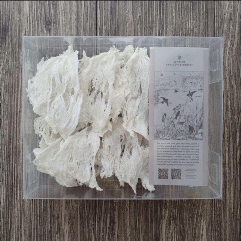 

Sarang Burung Walet Asli ( Patahan Besar 100gr ) Swallow Birdnest Original Kalimantan