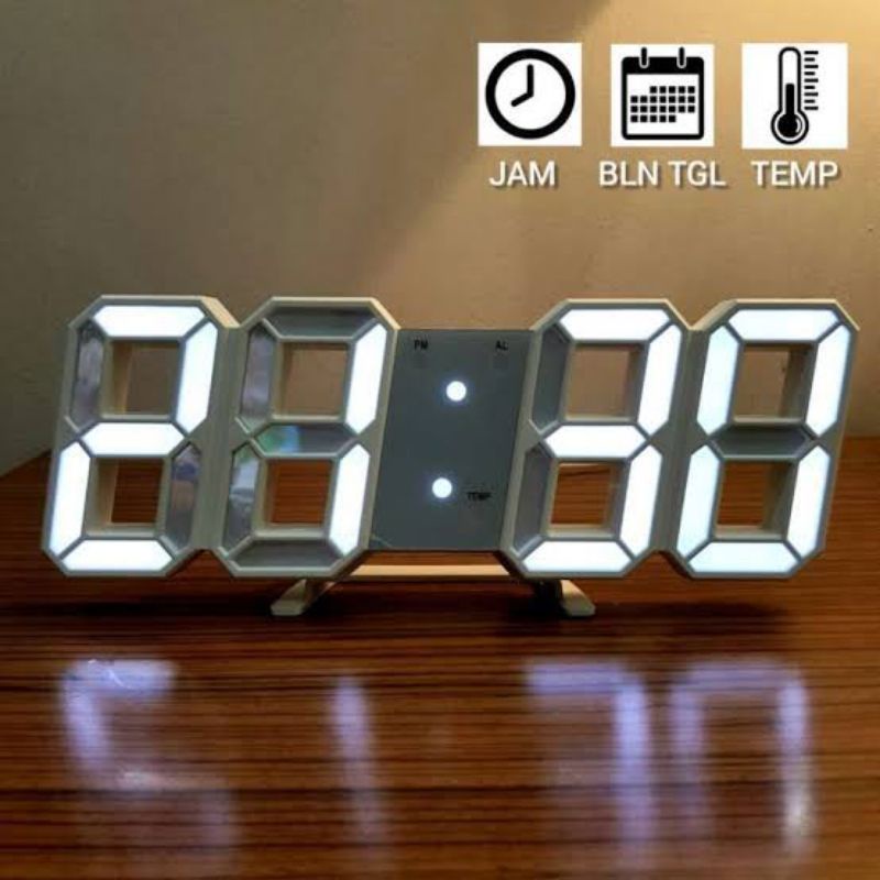 JAM MEJA DINDING ALARM DIGITAL LED