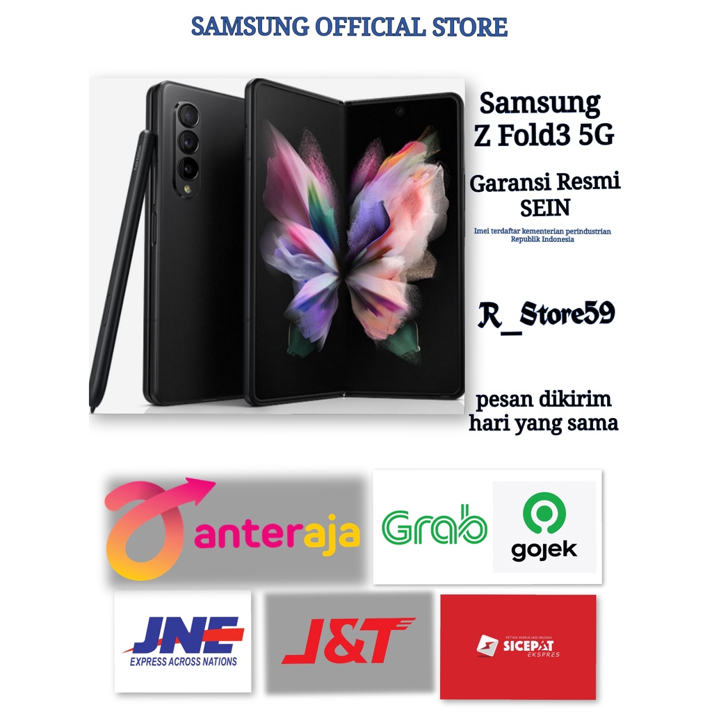 Samsung Z FOLD 3 5G 256GB 512GB Resmi SEIN