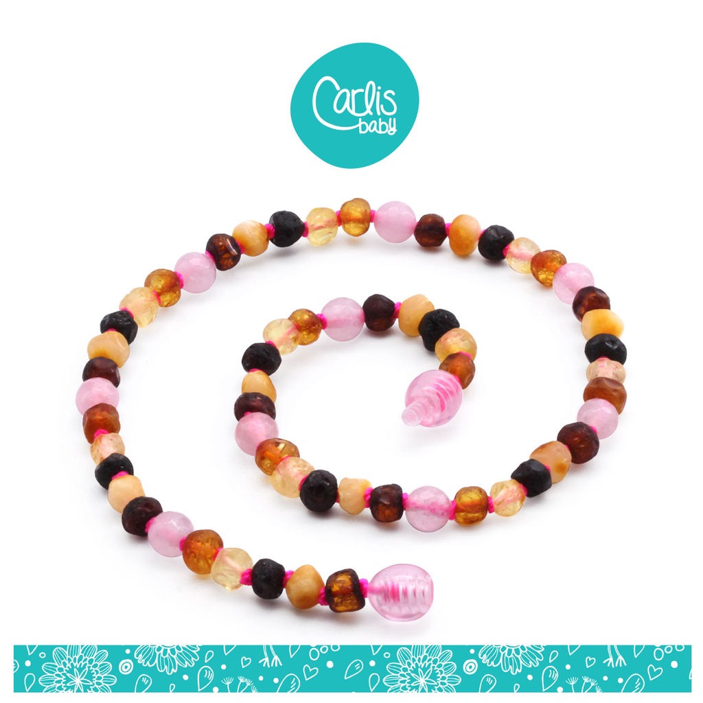 AG60-A Kalung dan Gelang Amber Tumbuh Gigi Bayi By Carlis Baby