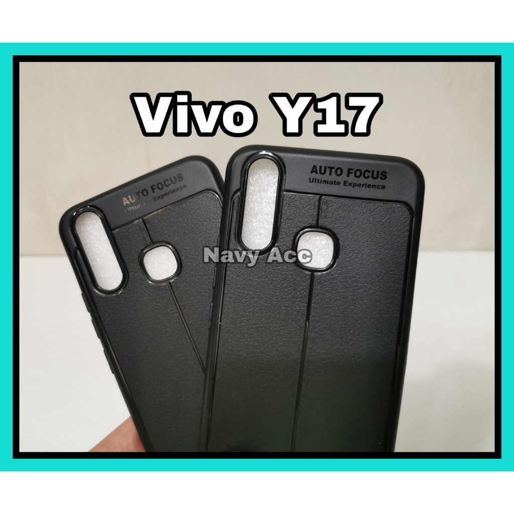 Case Vivo Y17 - Auto Focus Leather Case Vivo Y17