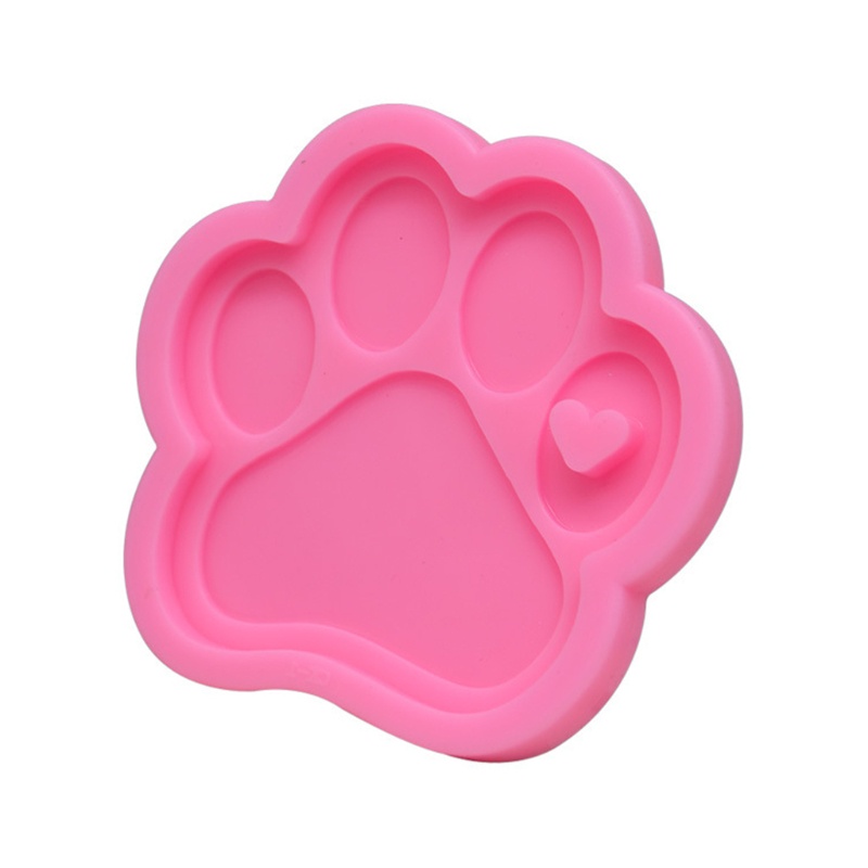 SIY  Crystal Epoxy Resin Mold Bear Paw Keychain Casting Silicone Mould DIY Crafts Jewelry Pendant Making Tools