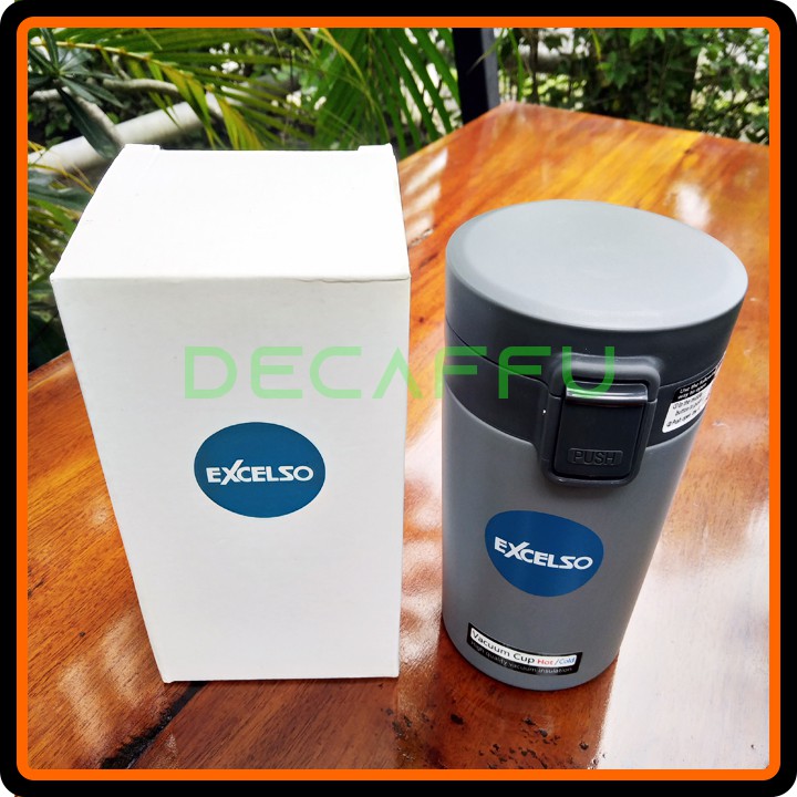 Decaffu Coffee Tumbler Excelso Vacuum Panas Dingin 350ml (Original)