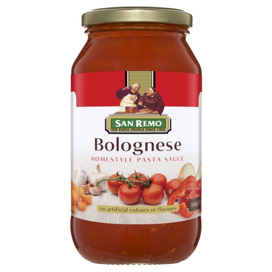 SAUS PASTA SAUCE BOLOGNESE SAN REMO 500GR