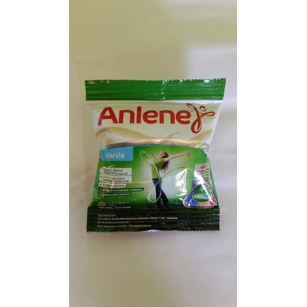 

Anlene sachet susu bubuk rasa vanila dan coklat