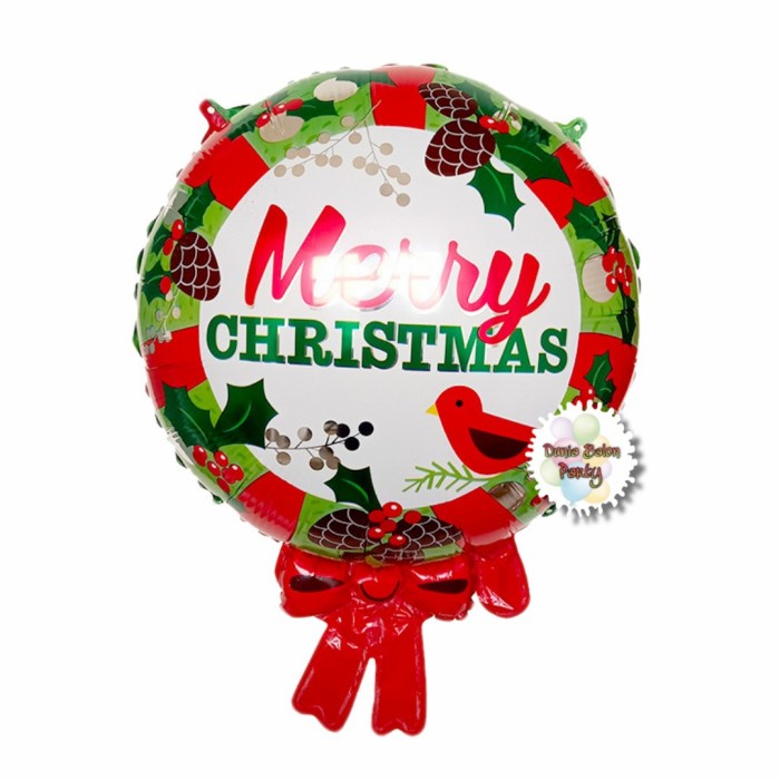 Balon Foil Merry Christmas / Balon Ring Christmas