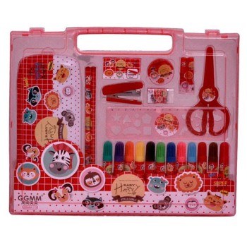 

RUMAUMA Set Stationery Mini Spidol - Perlengkapan Tulis Anak Red(JM)
