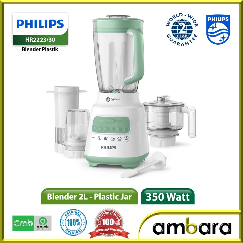 Blender Philips Hr2223 Blender Plastik Philips 2 Liter Hr 2223 30 Hijau Shopee Indonesia