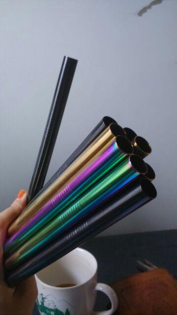 Stainless Steel 12mm Reusable Straw / Bubble Tea Straw / Sedotan Stainless