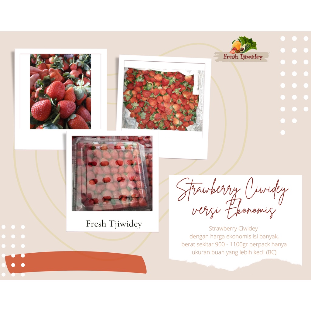 

Strawberry Ciwidey Murah Kecil uk.C (1kg)