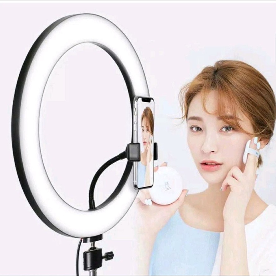 RING LIGHT 26cm Lampu LED ringlight make up Vlog live streaming Selfie