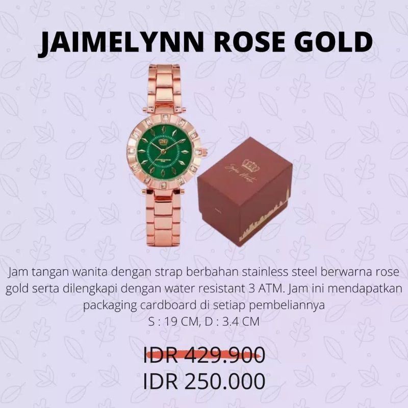 JAM TANGAN WANITA SOPHIE PARIS SAS ORIGINAL JAIMELYNN