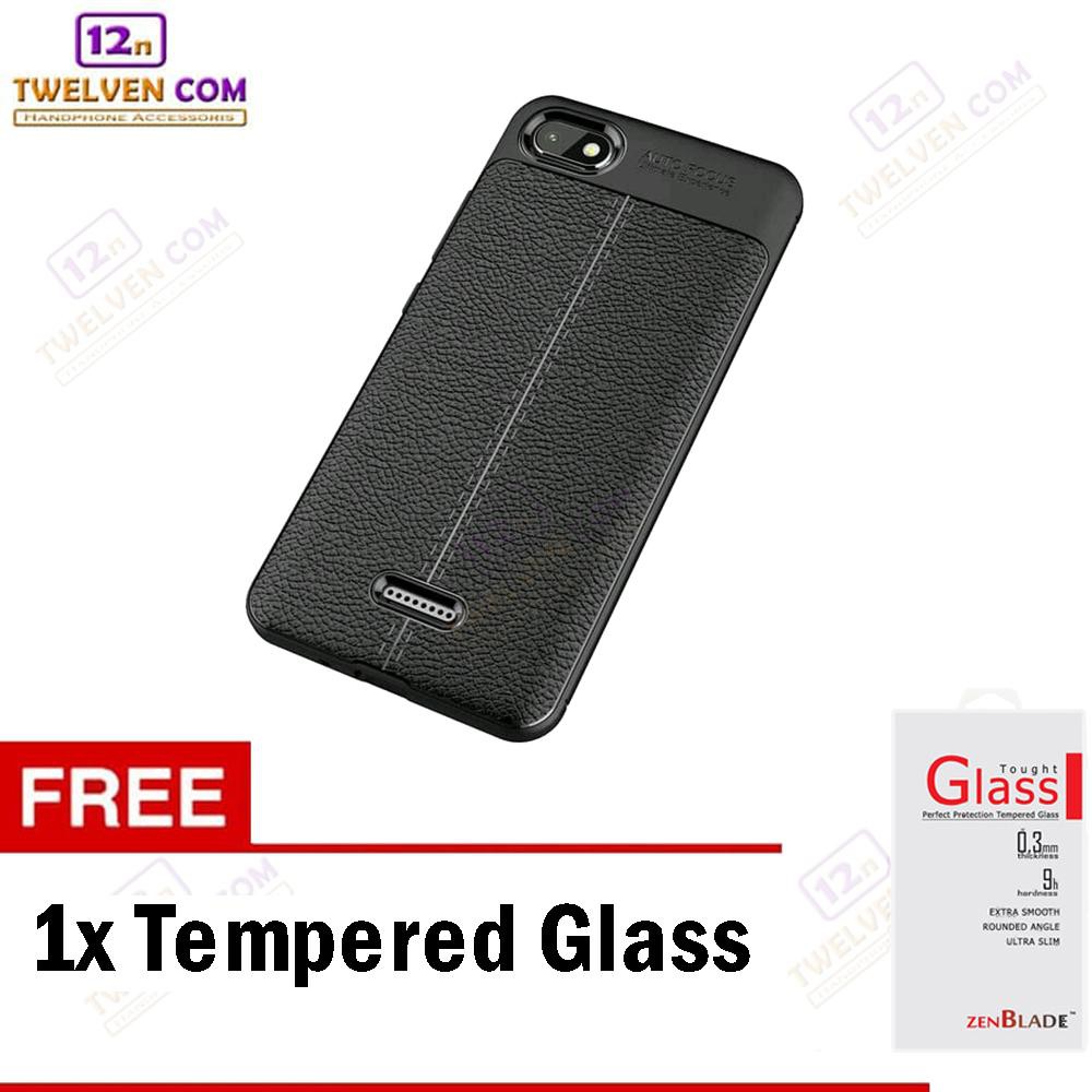 Case Auto Focus Softcase Casing for Xiaomi Redmi 6A - Hitam + Free Tempered Glass