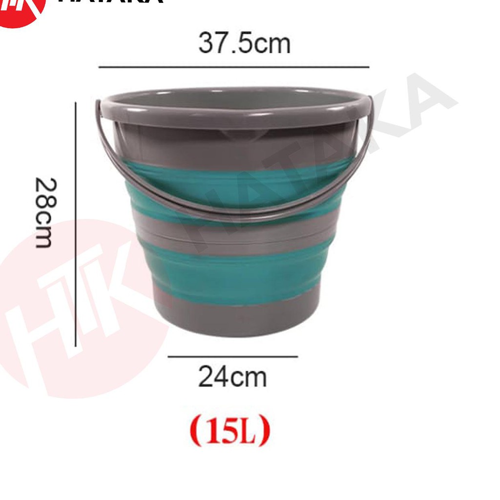 Paling Disukai.. Ember Mancing Outdoor Ember Lipat Portable camping traveling Jumbo 15 Liter