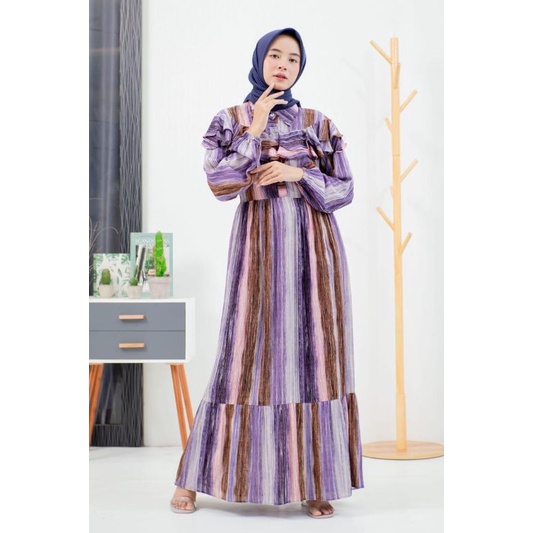 Izdihar shop_Gamis Medina Motif