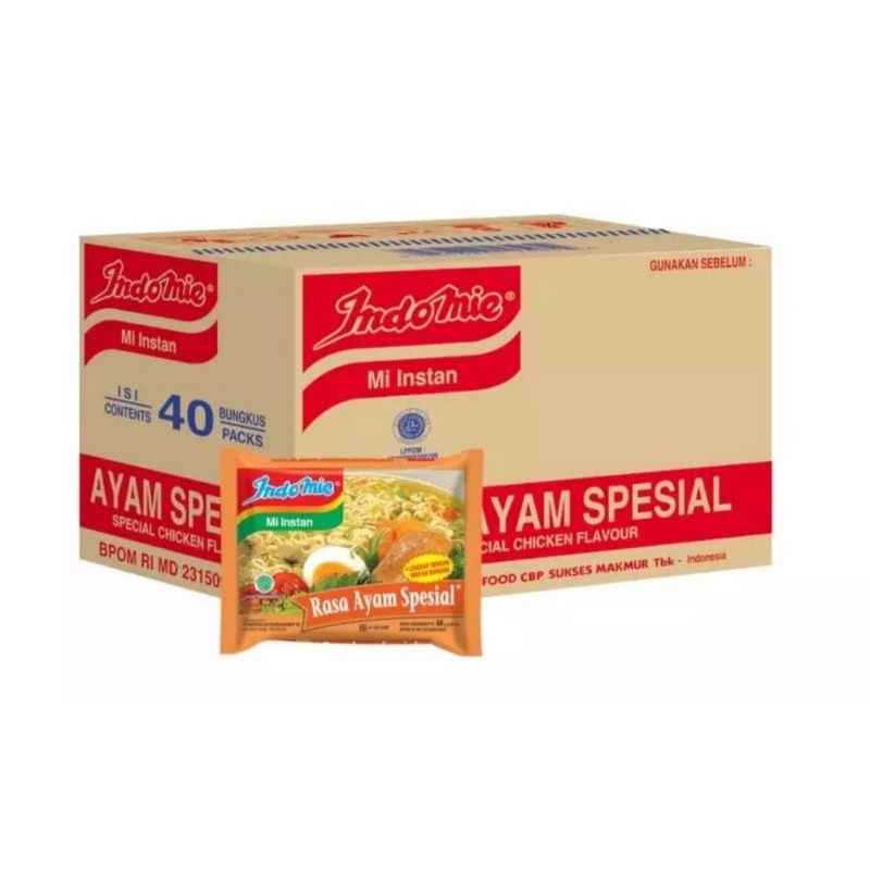 

INDOMIE Mie Instan Rasa Ayam Spesial Carton 40pcs x 69g