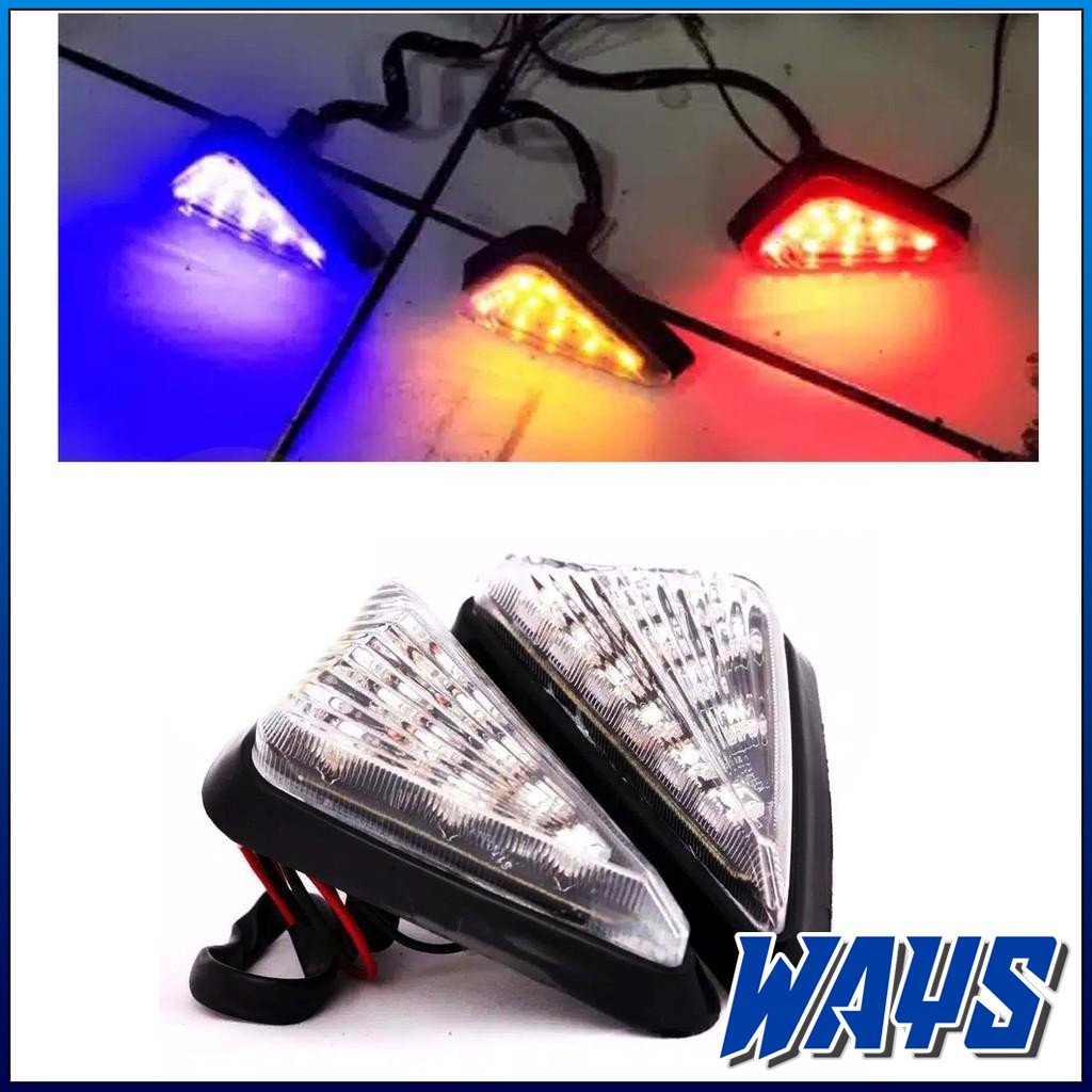 Jual [L136] Lampu Sein Sen Tempel LED Segitiga Variasi Motor CBR 150R