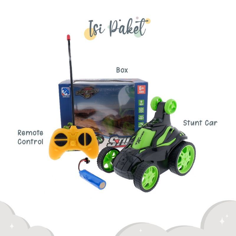 MOBIL RC STUNT CAR CHARGER BISA JUNGKIR BALIK JALAN DISEGALA MEDAN