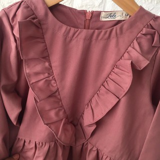 Tunik Anak Katun Toyobo Rufel Zada Dusty Pinkk Shopee Tunik Anak Katun Toyobo Rufel Zada Dusty Pinkk Shopee