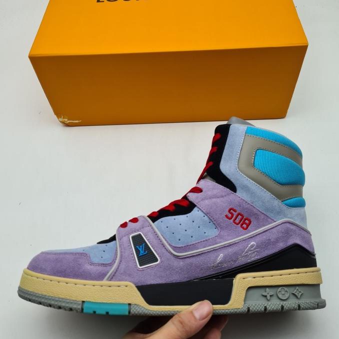 Louis Vuitton LV Trainer Sneaker Boot Purple [Hypeware] TERBATAS Kode 927