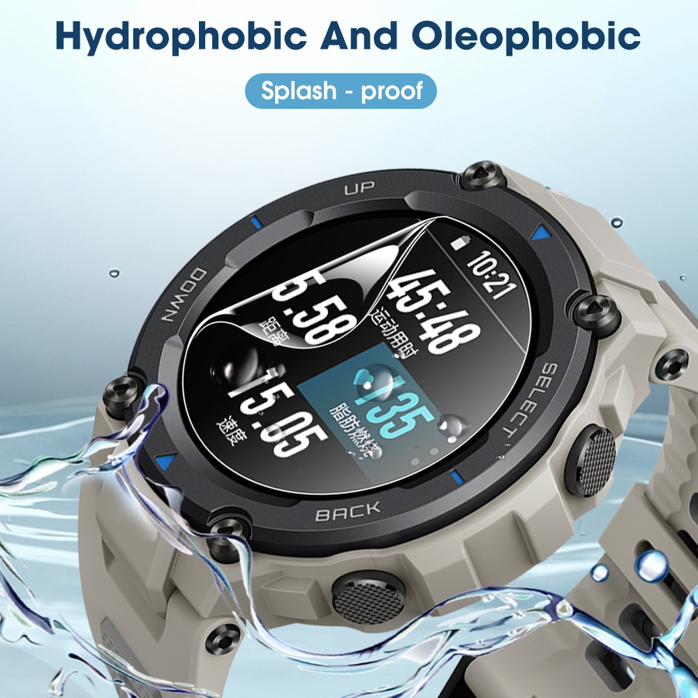 [Harga Grosir]Film Hydrogel Pelindung Layar Smartwatch Amazfit T-Rex Pro Full Cover Anti Gores / Sidik Jari