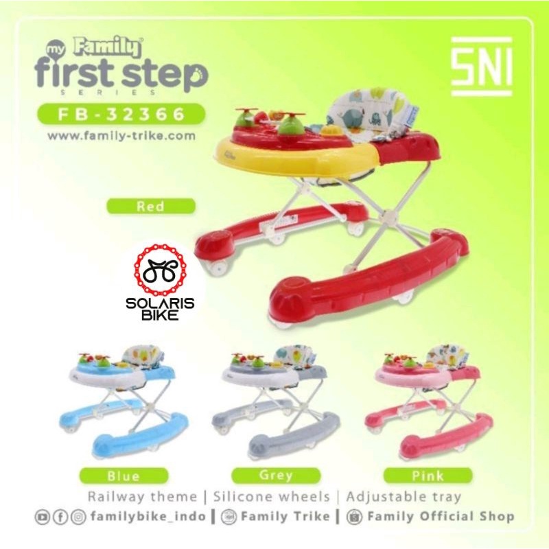 Baby Walker FB 110 FB 136L F551B FB 32366 Family Ori - Alat Bantu Berjalan Baby