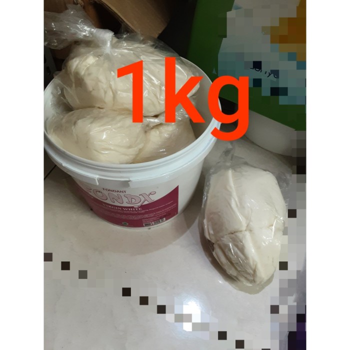 

Siap Kirim Fondx Virgin White, Fondant Of Excellent Repack 1Kg