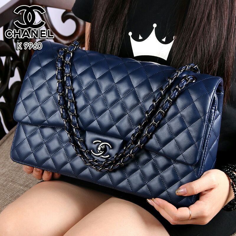 CHANEL Yuni Shara Premium leather Hardware Black Like Ori (9960) W / Tas Wanita Import Branded