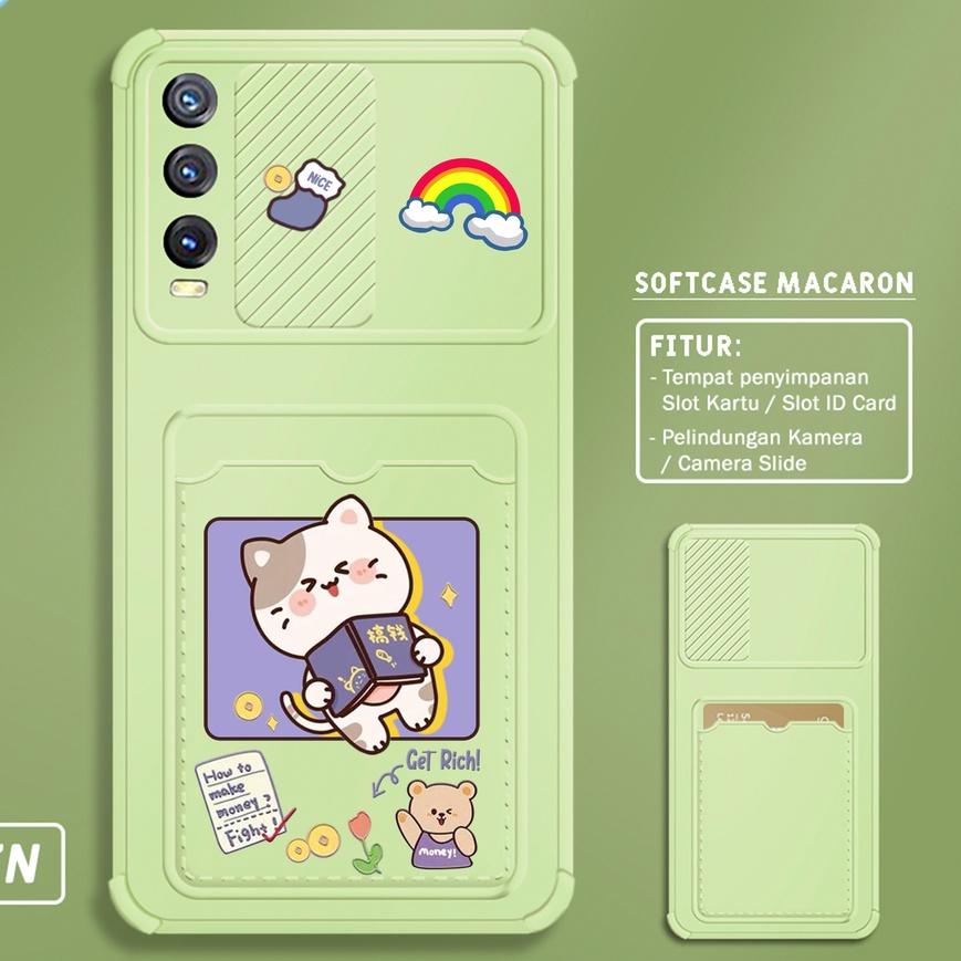 Softcase Slide Card VIVO Y20 Y12S Y20SG Y20S Y15 Y12 Y17 MOTIF SS69 CASING HP PELINDUNG KAMERA パ