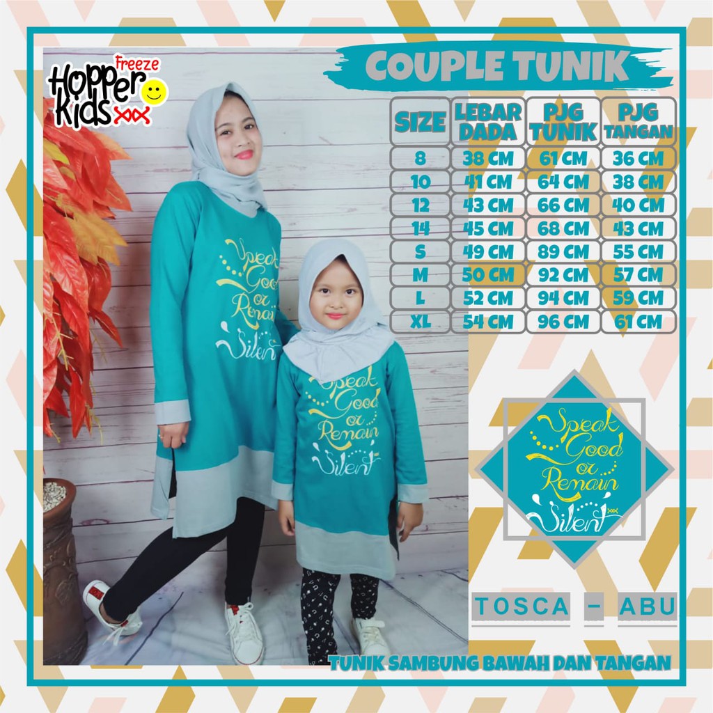 (TUNIK) kaos couple ibu dan anak