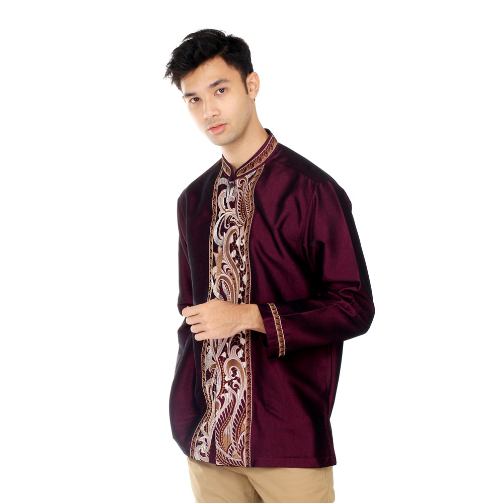 Benhill Taqwa Koko Bordir  'BAIM WONG' (  Maroon dan Biru 2094 )