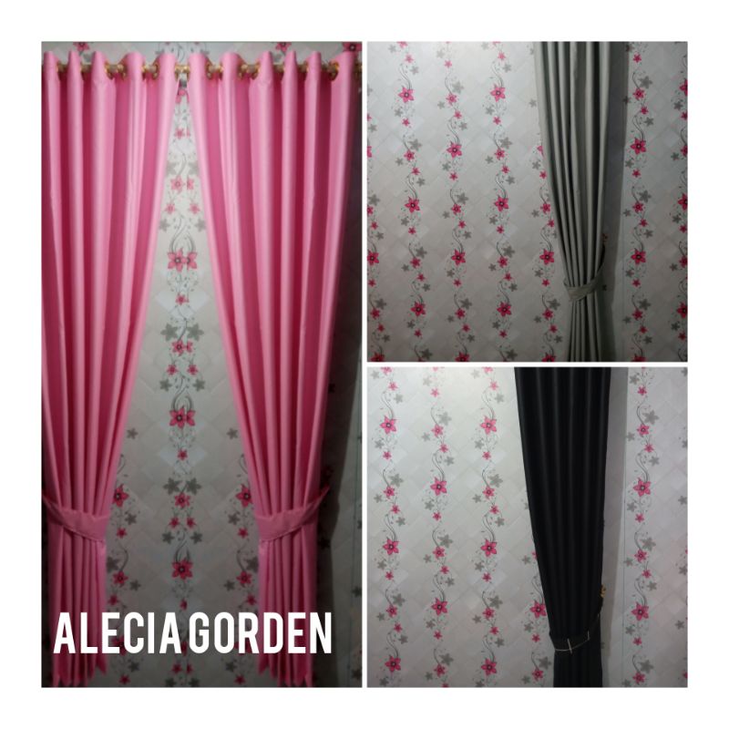 Gorden jendela gorden minimalis gorden pintu pink baby polos