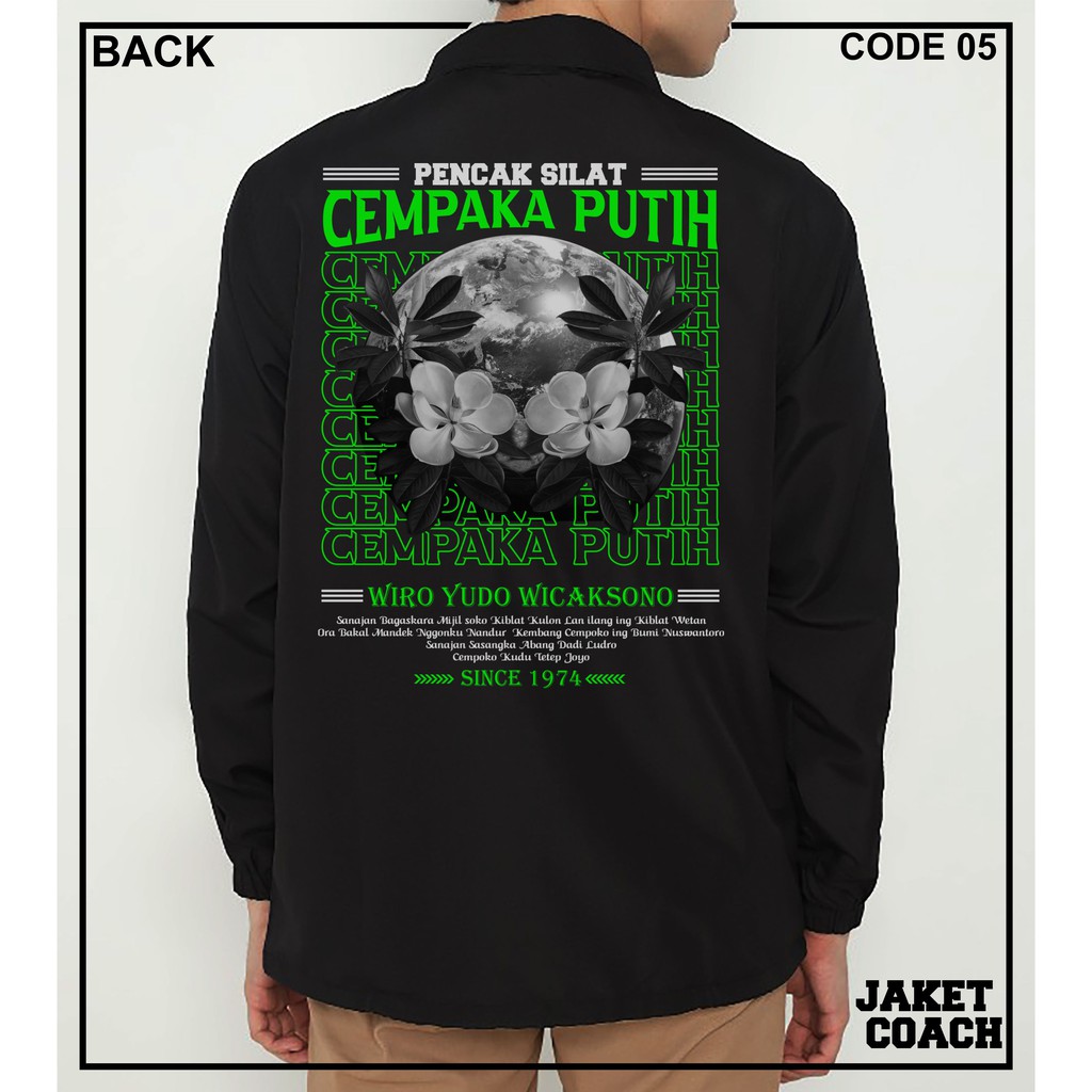 (BISA COD) JAKET COACH CEMPAKA PUTIH | JAKET PSCP | JAKET SILAT | JAKET CEMPAKA PUTIH KEREN