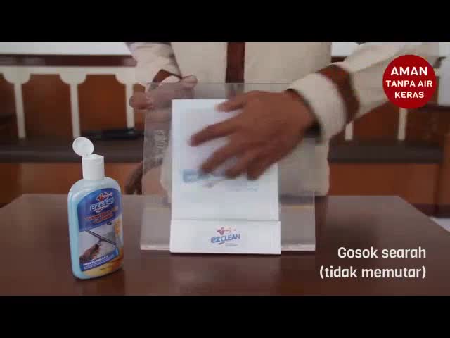 Jual PAKET PEMBERSIH KACA EZCLEAN + WHITE PAD ANTI GORES PEMBERSIH