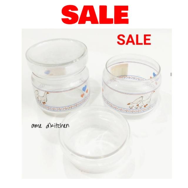 SALE Toples kaca luminarc gambar bebek kedap udara SALE Toples kaca luminarc gambar bebek kedap udara