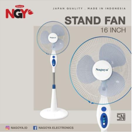 Kipas Angin Berdiri - Stand Fan NAGOYA 16Inch NG-16SF NG16SF NG-16-SF - Kipas Berdiri Nagoya 16 Inch