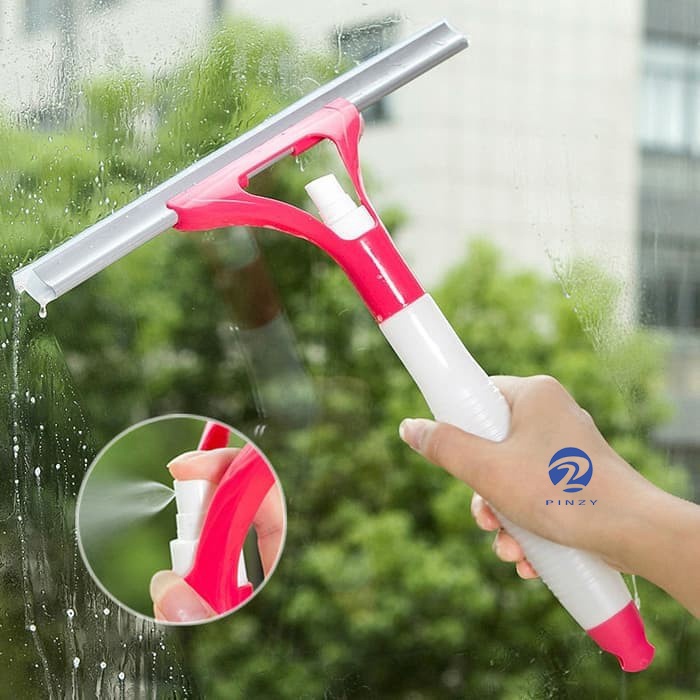 2 in 1 Wiper Pembersih Kaca + Semprotan - Spray Window Cleaner