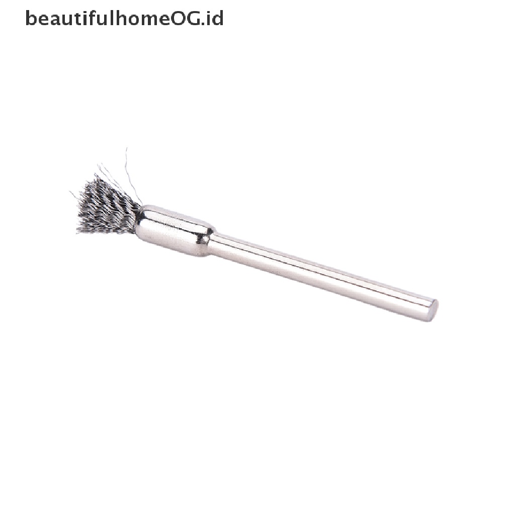 // beautifulhomeOG.id // New 10pc Mini Wire Brush Brushes Cup Wheel for Grinder or Drill 3x5mm **