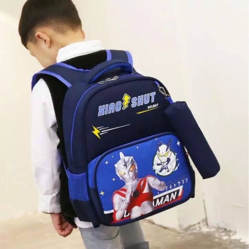 Mafiastore.id-Tas anak laki laki Ultraman2in1 Tas Ransel anak terbaru Tas anak sekolah SD TK Tas ana