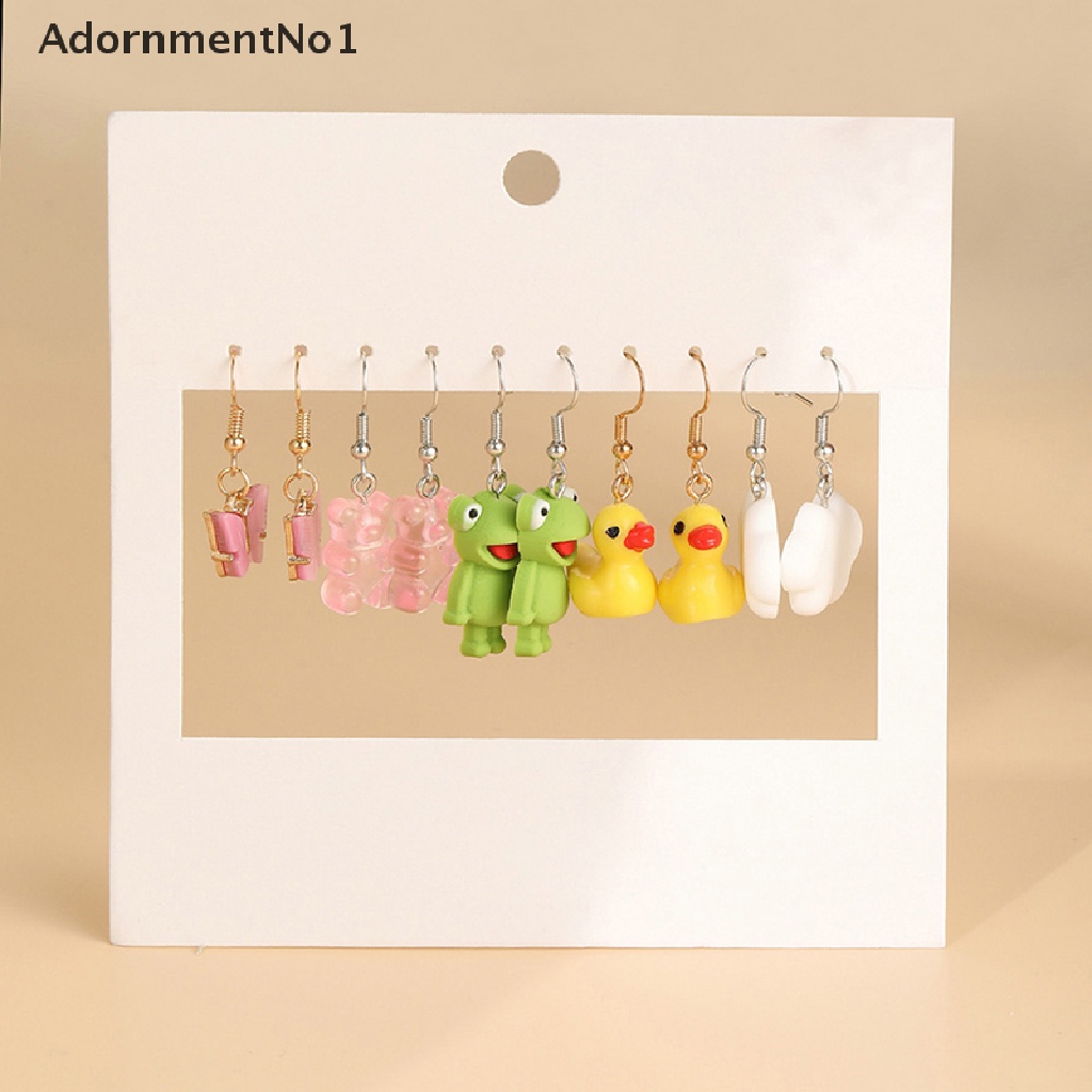 (AdornmentNo1) Anting Tusuk Gantung Desain Katak / Bebek / Pangeran Gaya Vintage Untuk Wanita