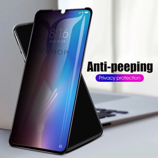 TEMPER GLASS XIAOMI REDMI NOTE 7 ANTI SPY 5D FULL SCREEN COVER