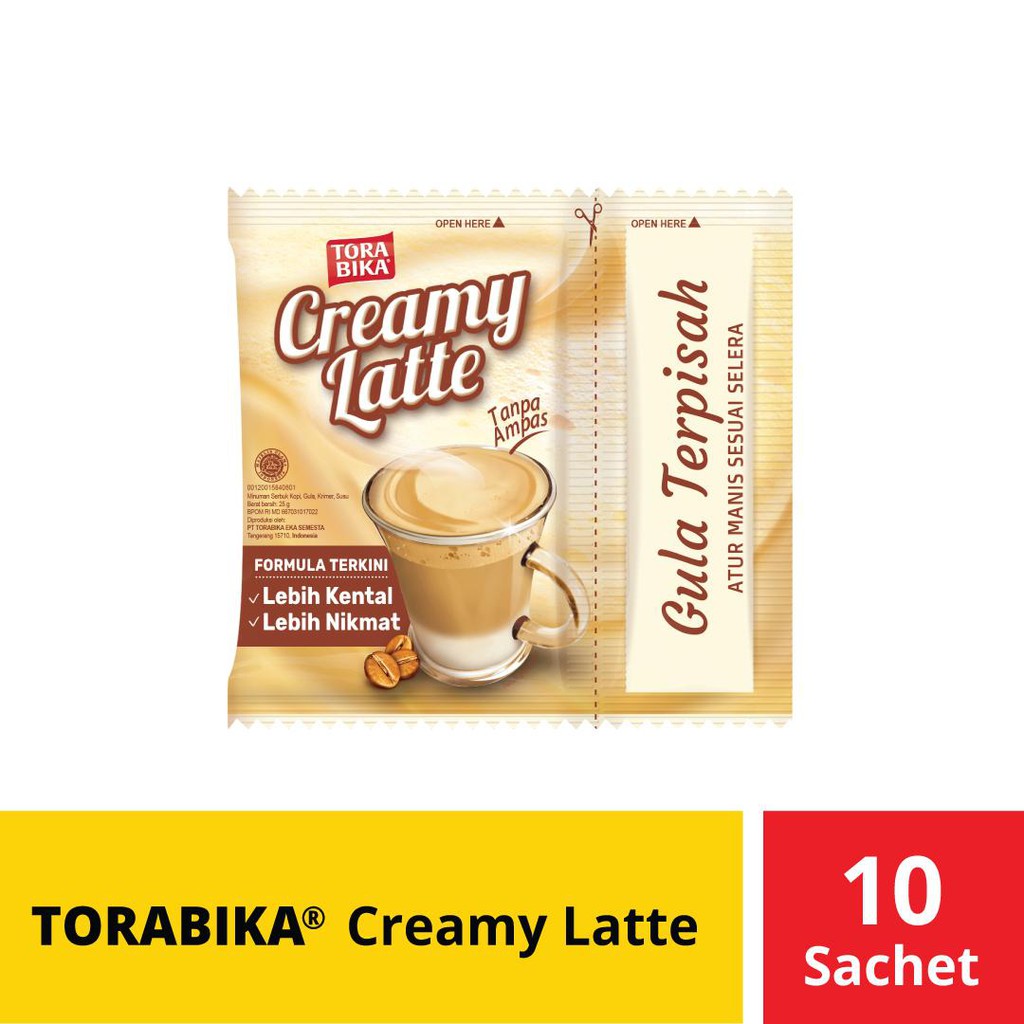 

Torabika CREAMY LATTE 25GR isi 10 SACHET