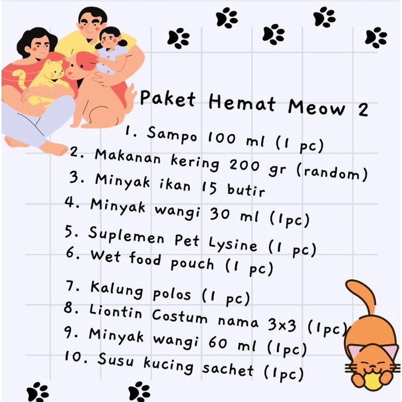 PAKET HEMAT MEOW - PAW PAWRENTS STARTER PACK